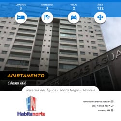 Apartamento com 3 Quartos à Venda, 132 m² em Ponta Negra - Manaus