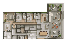 Apartamento com 4 Quartos à Venda, 398 m² em Vila Nova Conceição - São Paulo