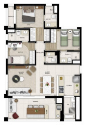Apartamento com 3 Quartos à Venda, 102 m² em Brooklin - São Paulo