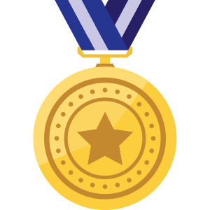 Ícone medalha de ouro