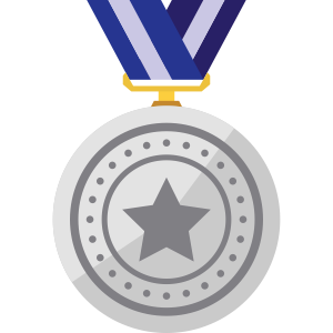 Ícone medalha de prata