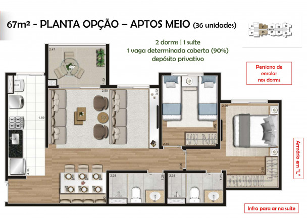 Imagem Apartamento com 2 Quartos à Venda, 68 m² em Brás - São Paulo