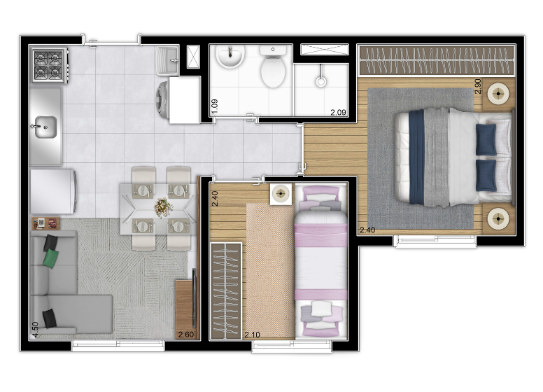 Imagem Apartamento com 2 Quartos à Venda, 32 m²em Barra Funda - São Paulo