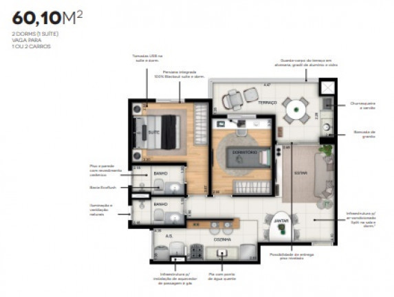 Imagem Apartamento com 2 Quartos à Venda, 54 m²em Centro - São Bernardo do Campo