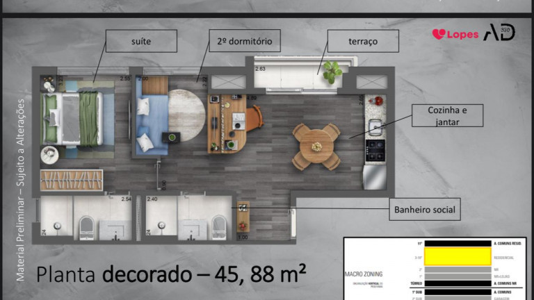 Imagem Apartamento com 1 Quarto à Venda, 45 m² em Chácara Santo Antônio (zona Sul) - São Paulo