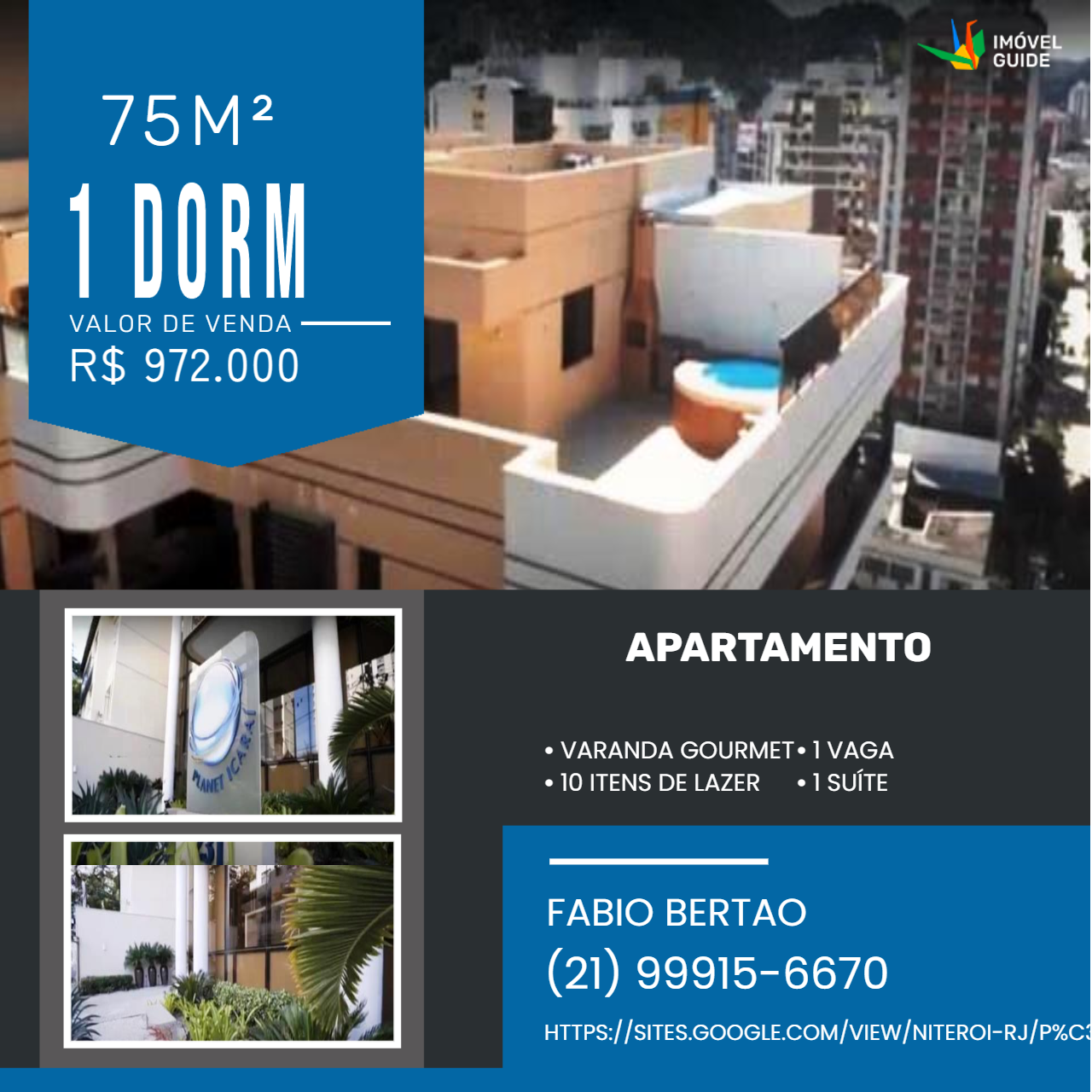 Imagem Apartamento com 2 Quartos à Venda, 33 m²em Icaraí - Niterói