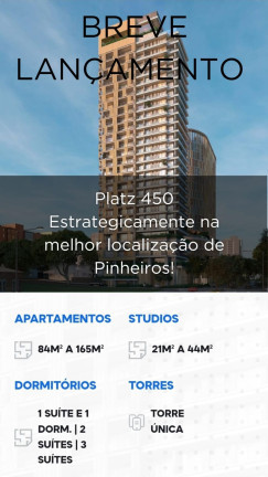 Imagem Apartamento à Venda, 21 m²em Pinheiros - São Paulo