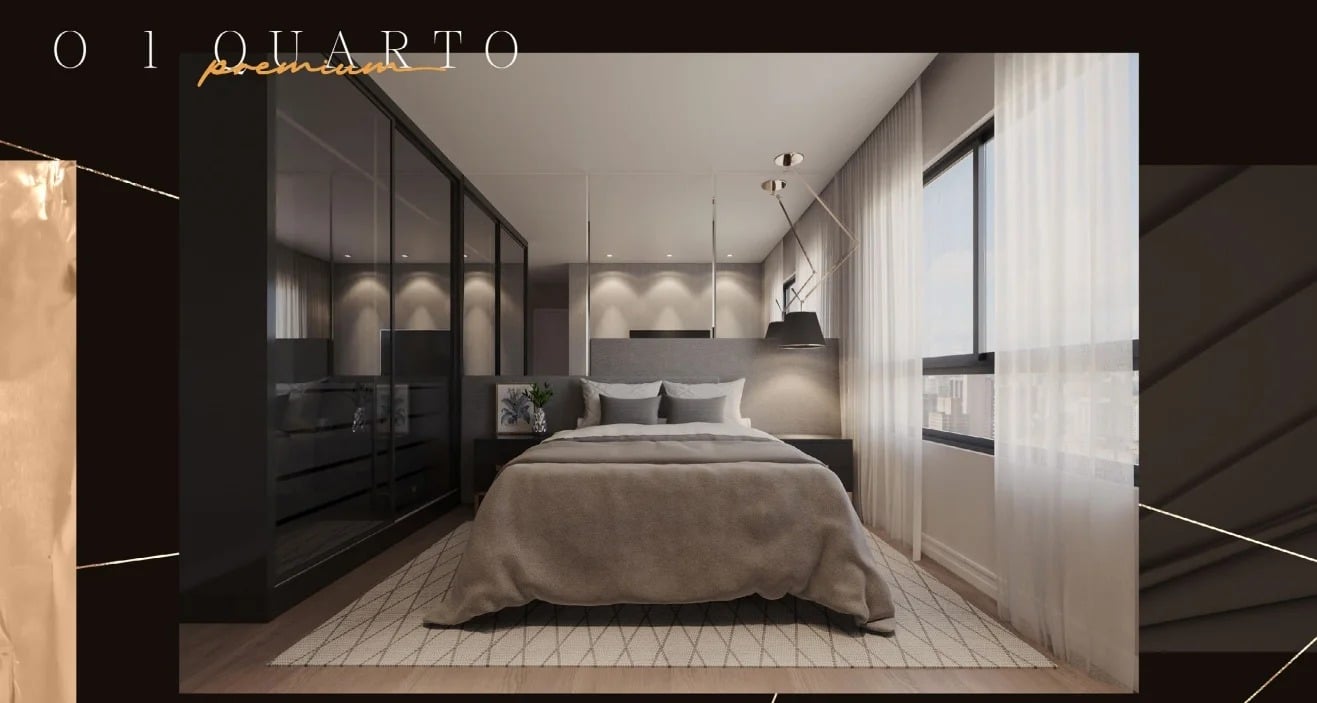 Foto do imóvel Apartamento com 2 Quartos à Venda, 57 m² em Centro - Curitiba