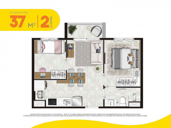 Imagem Apartamento com 2 Quartos à Venda, 34 m² em Lapa De Baixo - São Paulo