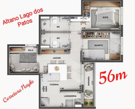 Imagem Apartamento com 2 Quartos à Venda,  em Vila Rosália - Guarulhos