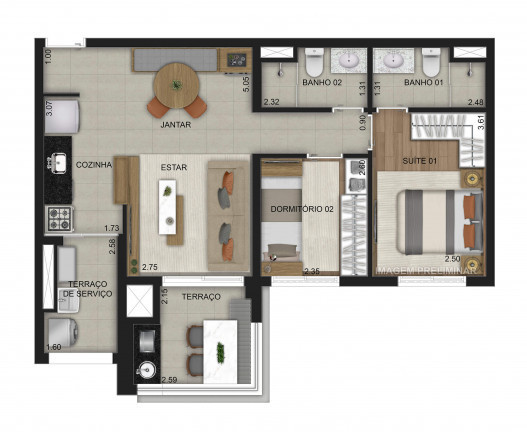 Imagem Apartamento com 3 Quartos à Venda, 64 m² em Quarta Parada - São Paulo