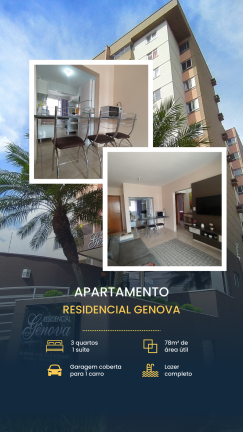 Imagem Apartamento com 3 Quartos à Venda, 78 m² em Vila Brasília - Aparecida de Goiânia