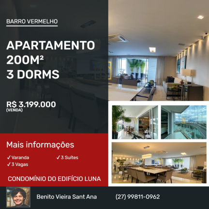 Imagem Apartamento com 3 Quartos à Venda,  em Barro Vermelho - Vitória