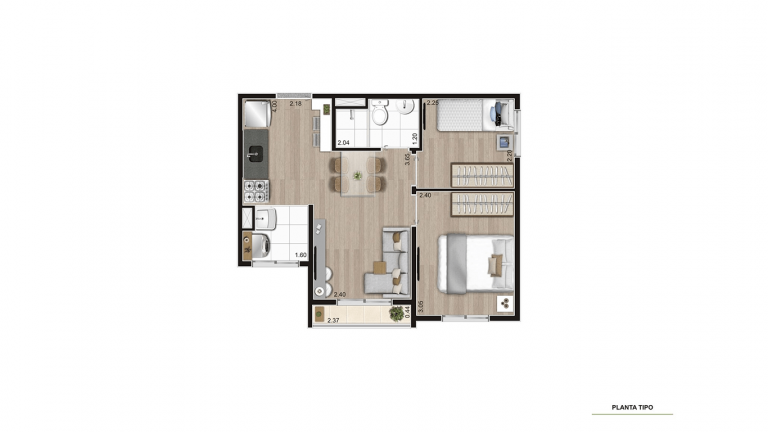 Imagem Apartamento com 2 Quartos à Venda, 40 m² em Água Branca - São Paulo