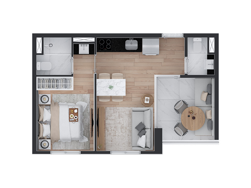 Imagem Apartamento com 1 Quarto à Venda, 37 m²em Paraíso - São Paulo