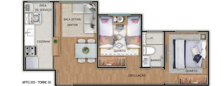 Imagem Apartamento com 2 Quartos à Venda, 41 m² em Parque Esmeralda - São Paulo