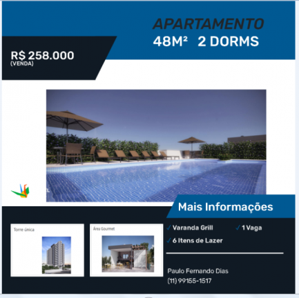 Imagem Apartamento com 2 Quartos à Venda, 48 m² em Vila Galvão - Guarulhos