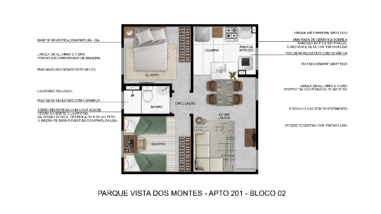 Imagem Apartamento com 2 Quartos à Venda,  em Cariacica Sede - Cariacica
