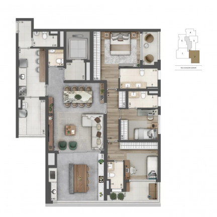 Imagem Apartamento com 2 Quartos à Venda, 110 m² em Jardim das Acácias - São Paulo