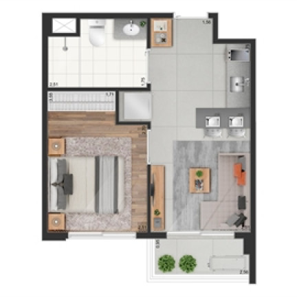 Imagem Apartamento com 1 Quarto à Venda, 32 m² em Penha de França - São Paulo