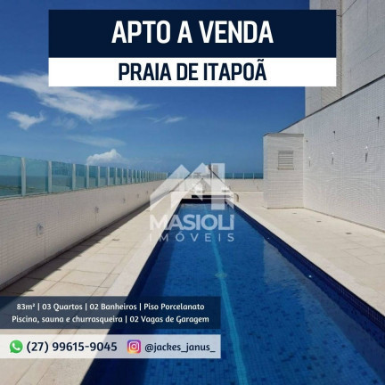 Imagem Apartamento com 3 Quartos à Venda, 83 m² em Itapuã - Vila Velha