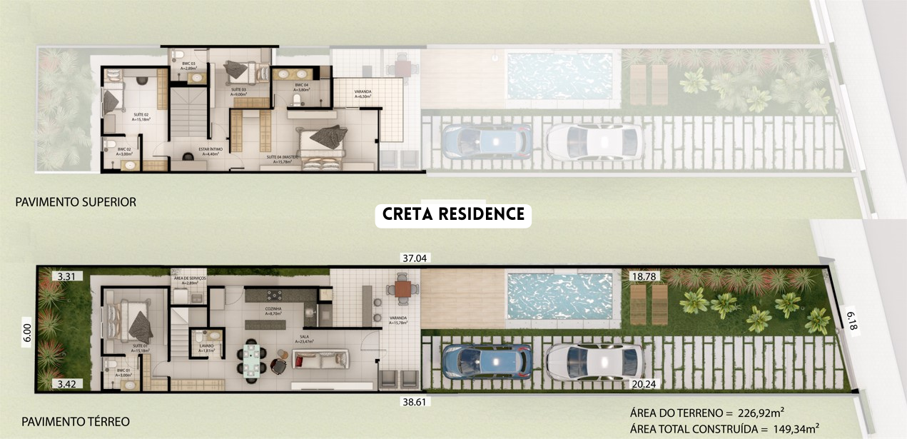 Foto do imóvel Casa com 4 Quartos à Venda, 149 m²em COITÉ - EUSEBIO 