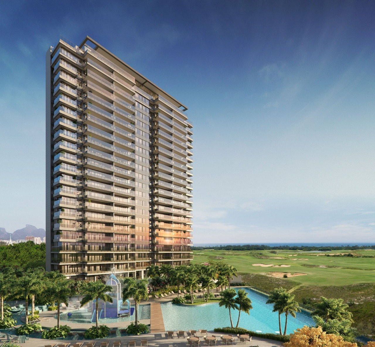 Imagem de fundo do condomínio Condomínio Atlântico Golf - Barra da Tijuca - Rio de Janeiro - RJ