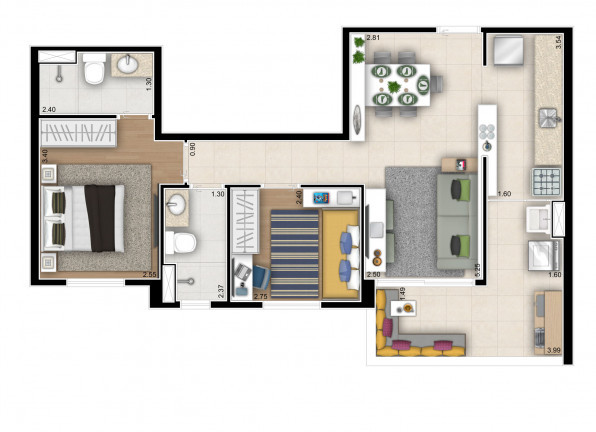 Imagem Apartamento com 2 Quartos à Venda, 60 m² em Belenzinho - São Paulo