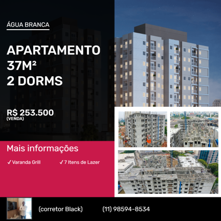 Imagem Apartamento com 2 Quartos à Venda,  em Água Branca - São Paulo