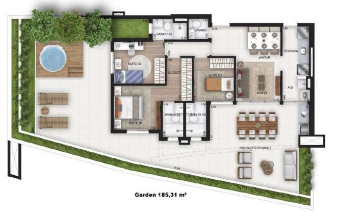 Imagem Apartamento com 3 Quartos à Venda, 75 m² em Vila Osasco - Osasco