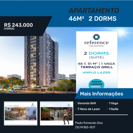 Imagem Apartamento com 2 Quartos à Venda, 46 m² em Jardim Bela Vista - Guarulhos