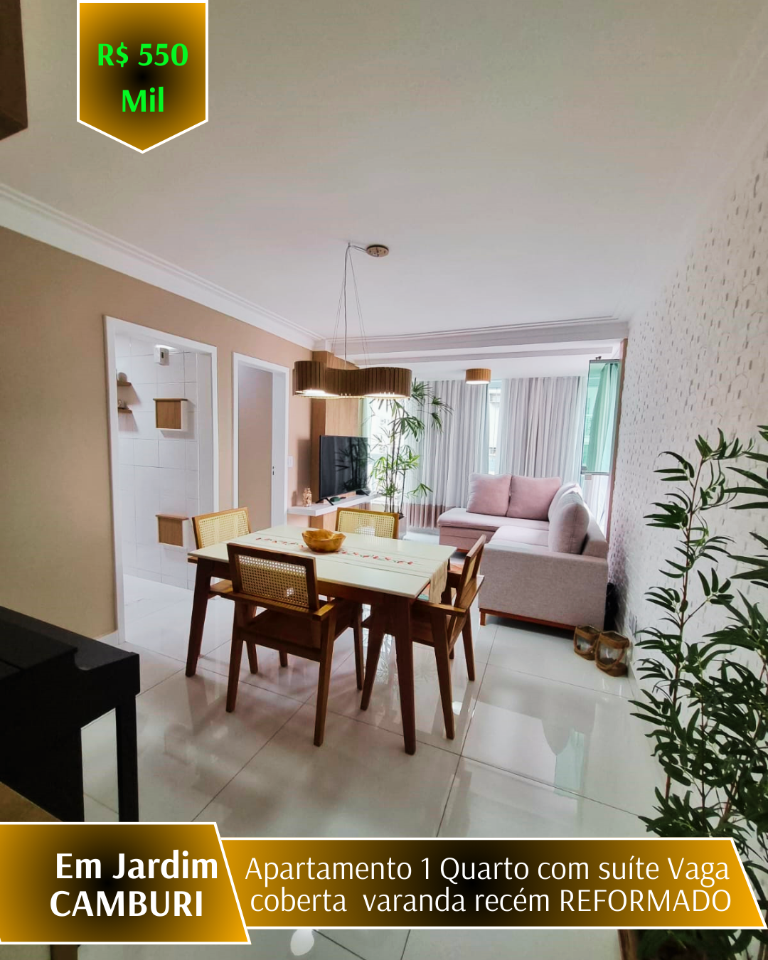 Foto do imóvel Apartamento com 1 Quarto à Venda, 55 m²em Jardim Camburi - Vitória
