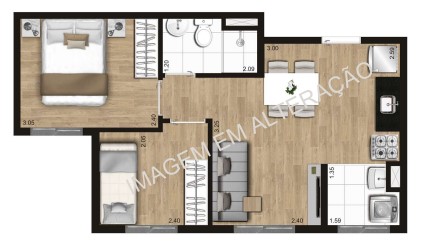 Imagem Apartamento com 2 Quartos à Venda, 38 m²em Vila Brasilândia - São Paulo