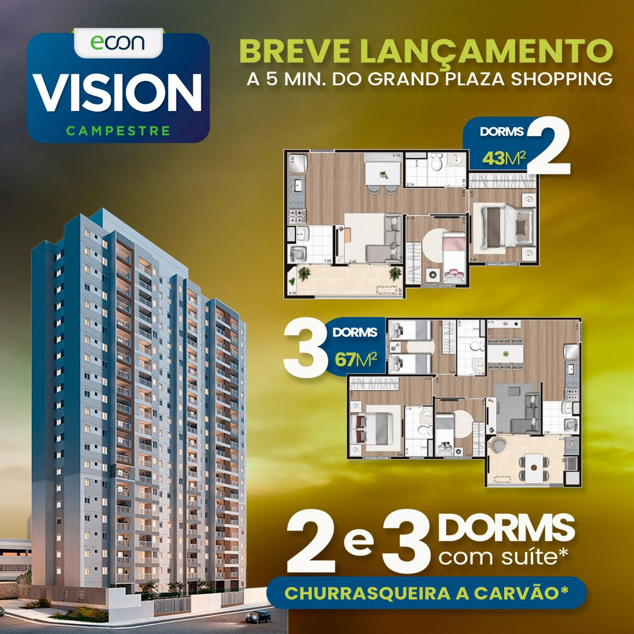 Imagem Apartamento com 2 Quartos à Venda, 44 m²em Campestre - Santo André