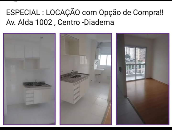 Imagem Apartamento com 2 Quartos à Venda ou Locação, 52 m² em Centro - Diadema