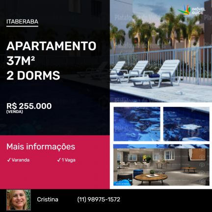 Imagem Apartamento com 2 Quartos à Venda, 37 m²em Itaberaba - São Paulo