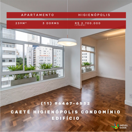 Imagem Apartamento com 3 Quartos à Venda,  em Higienópolis - São Paulo