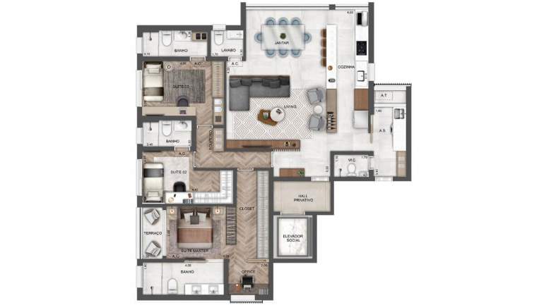 Imagem Apartamento com 3 Quartos à Venda, 142 m²em Perdizes - São Paulo