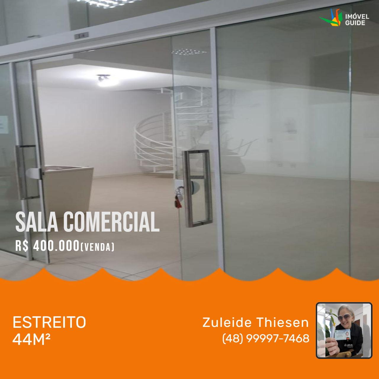 Imagem Sala Comercial à Venda, 44 m²em Estreito - Florianópolis