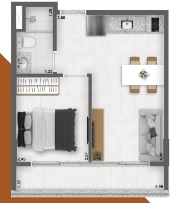 Imagem Apartamento com 1 Quarto à Venda, 32 m²em Pinheiros - São Paulo
