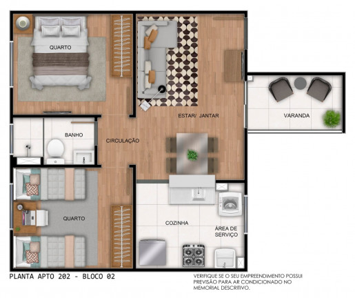 Imagem Apartamento com 2 Quartos à Venda, 50 m² em Pitimbu - Natal