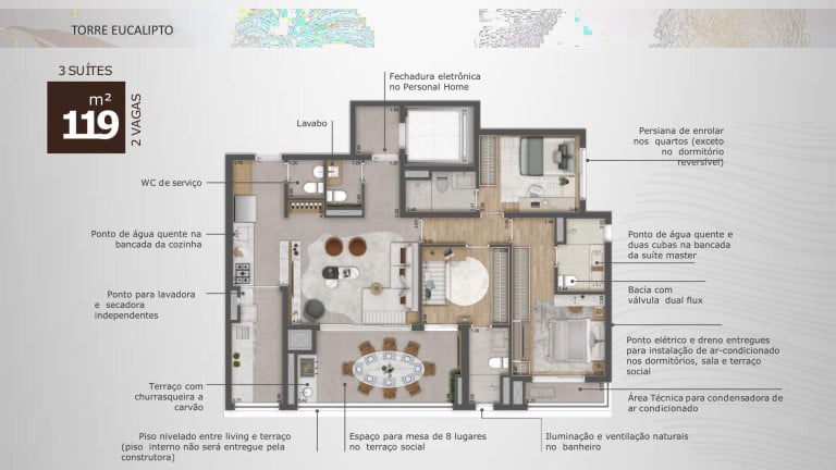 Imagem Apartamento com 3 Quartos à Venda,  em Vila Pirajussara - São Paulo