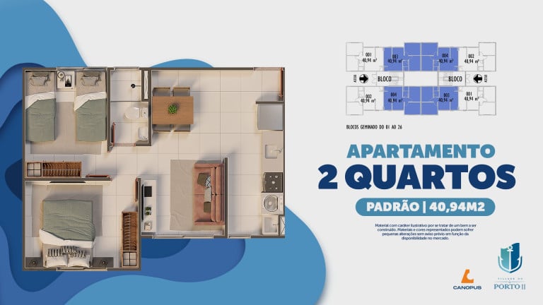 Imagem Apartamento com 2 Quartos à Venda, 40 m² em TURU - SÃO LUÍS