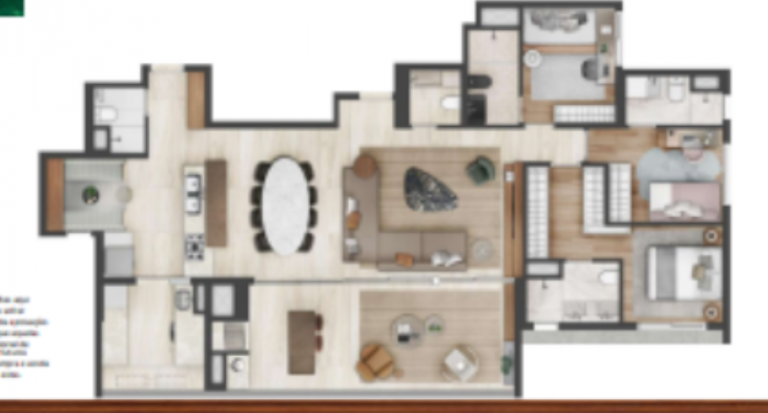 Imagem Apartamento com 3 Quartos à Venda, 145 m² em Brooklin Paulista - São Paulo