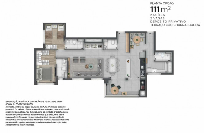 Imagem Apartamento com 3 Quartos à Venda, 111 m² em Umuarama - Osasco