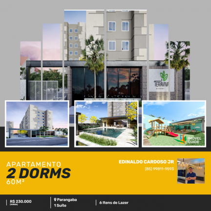 Imagem Apartamento com 2 Quartos à Venda, 60 m² em Parangaba - Fortaleza