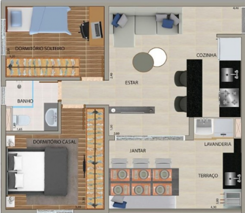 Imagem Apartamento com 1 Quarto para Alugar, 38 m² em Vila Formosa - São Paulo