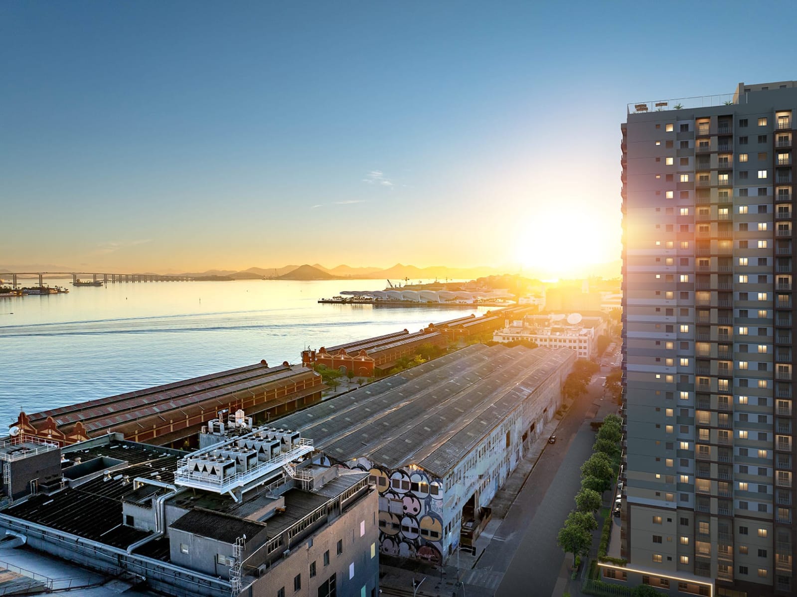 Foto do imóvel Apartamento com 2 Quartos à Venda, 43 m² em Gamboa - Rio de Janeiro