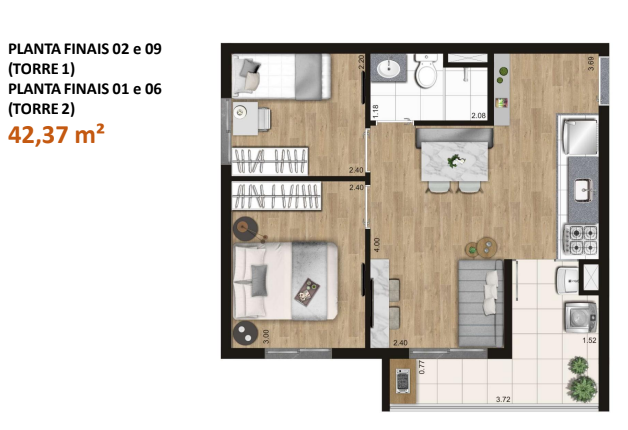 Imagem Apartamento com 2 Quartos à Venda, 36 m²em Vila Albertina - São Paulo