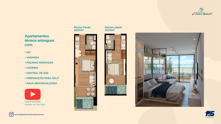 Imagem Apartamento com 1 Quarto à Venda, 21 m² em Praia de Tamandaré - Tamandaré